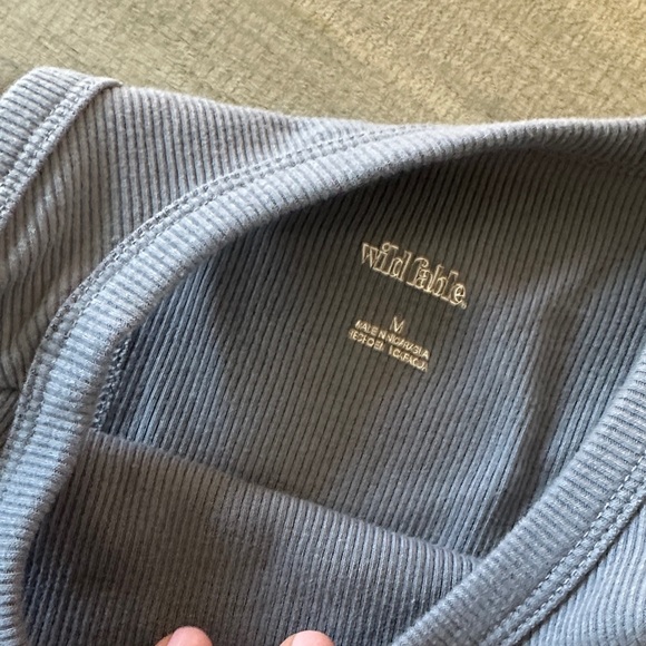 Women's Ribbed crop/semi crop Tank Tops  - Black, Blue, Brown, Cream - Picture 6 of 6